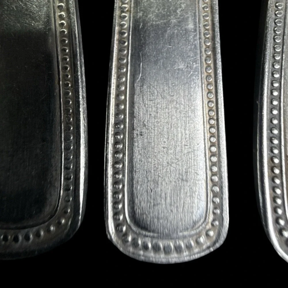 Stainless By‎ Salem Flatware Beaded Japan Service for 8 Plus Serveware Lot of 48